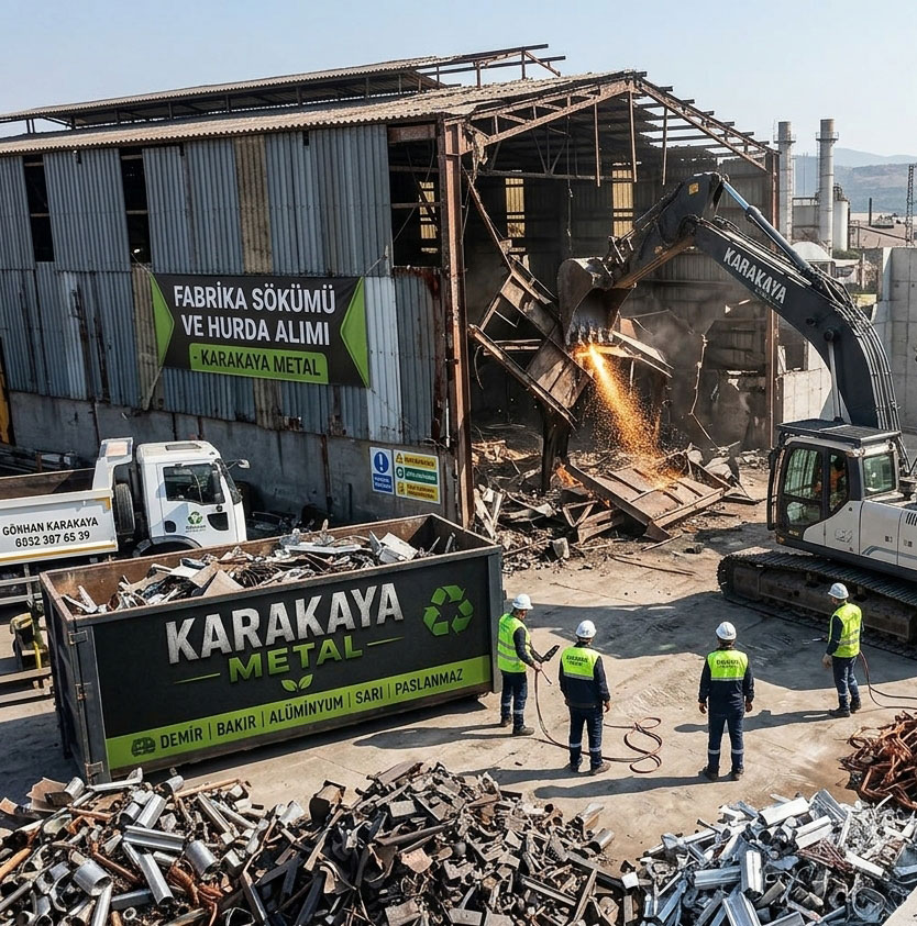 fabrika sökümü, endüstriyel hurda, fabrika söküm hurdası, makina motor hurda alımı